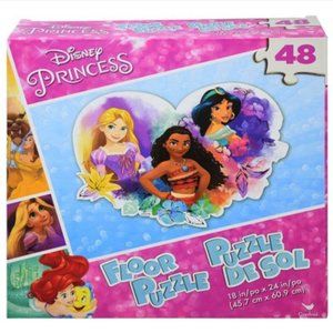46 Piece Disney Princess Floor Puzzle Rapunzel, Moana, Jasmine